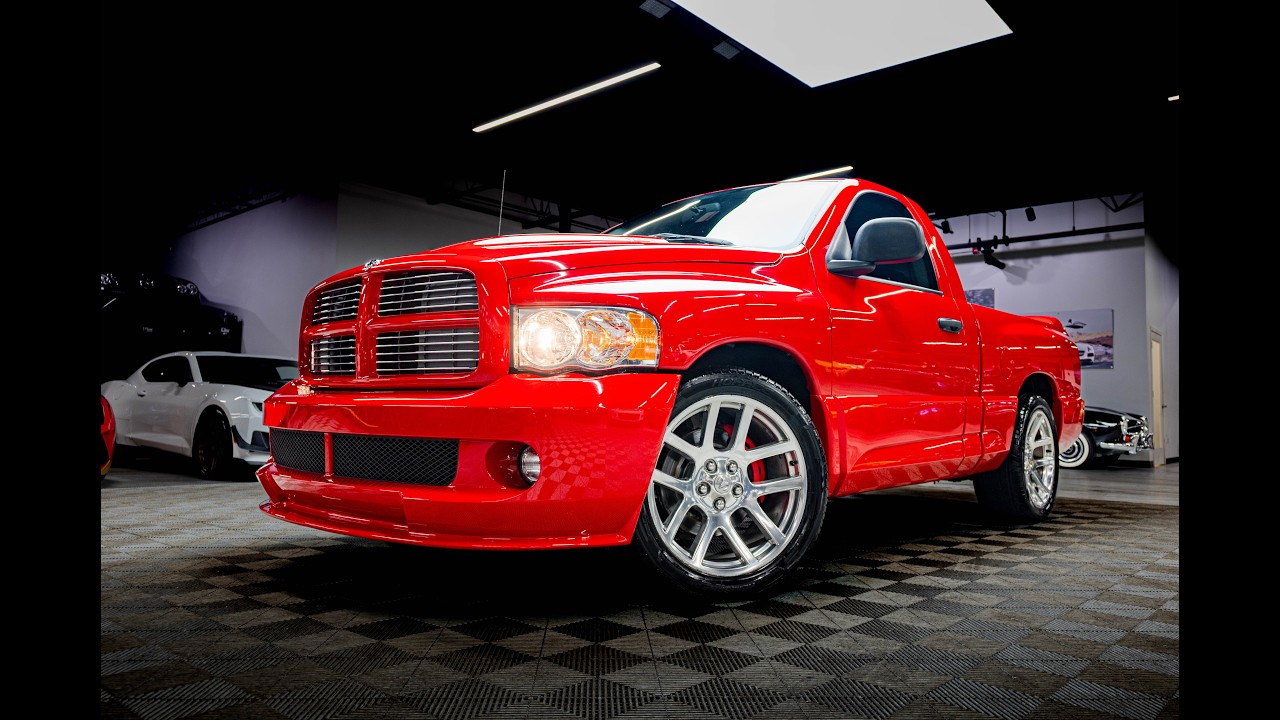 2004 Dodge Ram SRT 10! Only 20K miles! 8.3L V10 Engine! 6 Speed Manual! Flame Red Clearcoat!