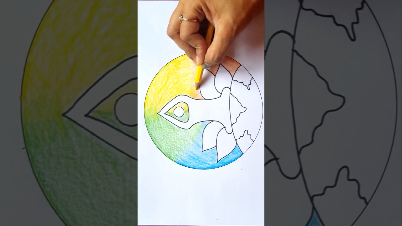 International yoga day drawing easy  #drawing #yogadaydrawing #viralvideo