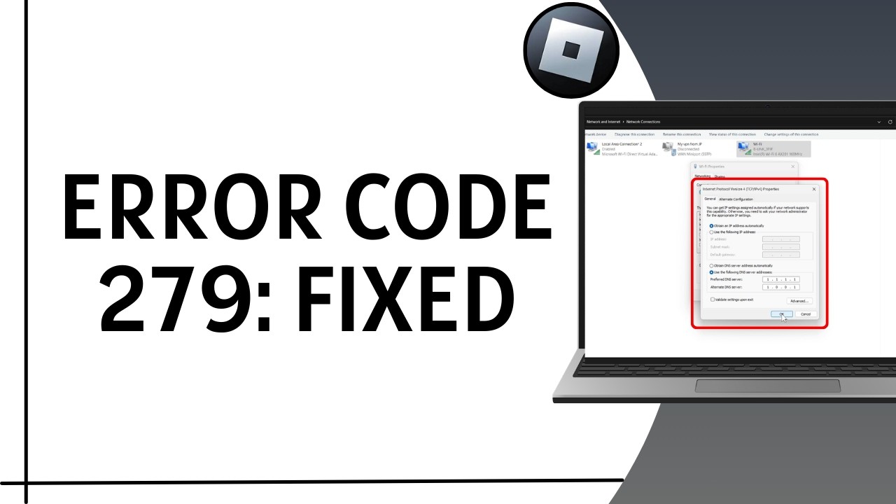 Roblox - Failed To Connect To The Game Error - (ID-17)  Connection Attempt Failed  (Error Code 279)