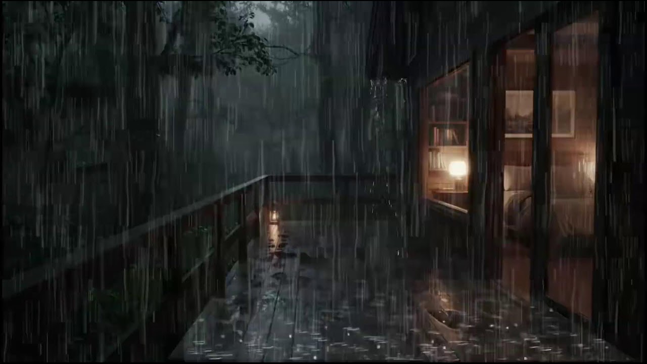 Soothing Rain Atmosphere in a Cozy Forest Cabin 🌧 Gentle Rain for Deep, Restful Sleep