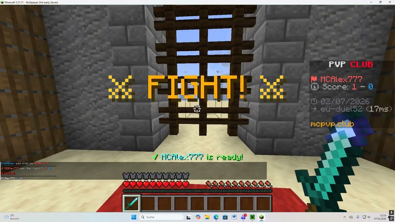Minecraft PvP duels