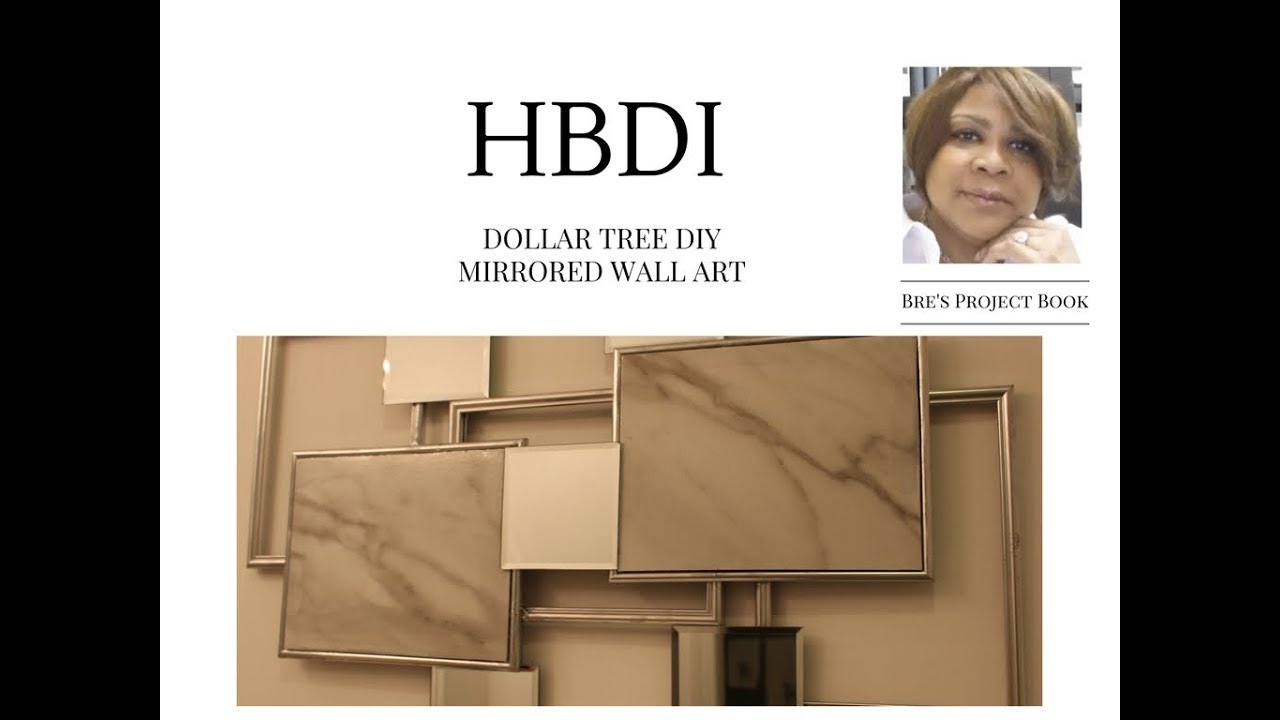 DOLLAR TREE DIY:  Elegant 3D Frame & Mirrored Wall Art