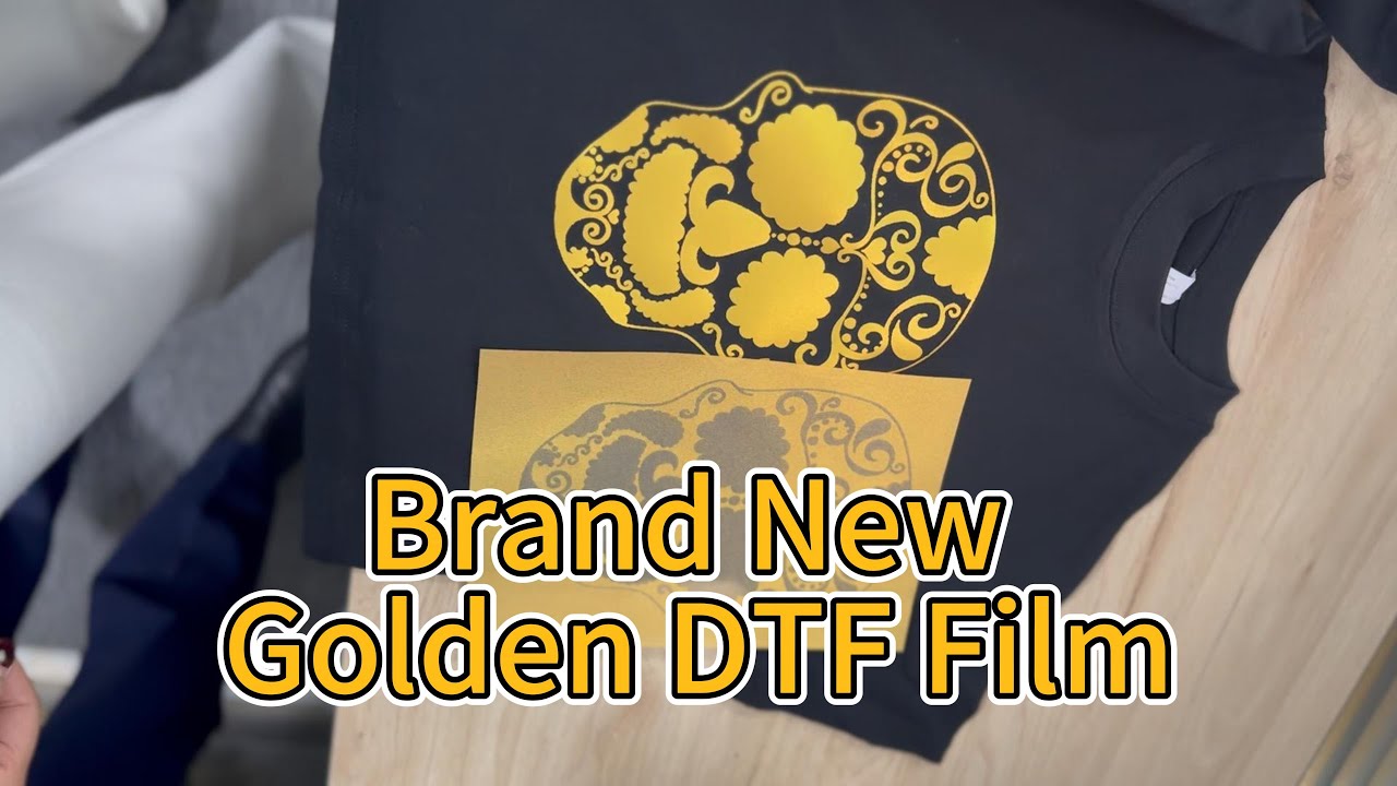 PrintWant latest gold golden DTF film testing.