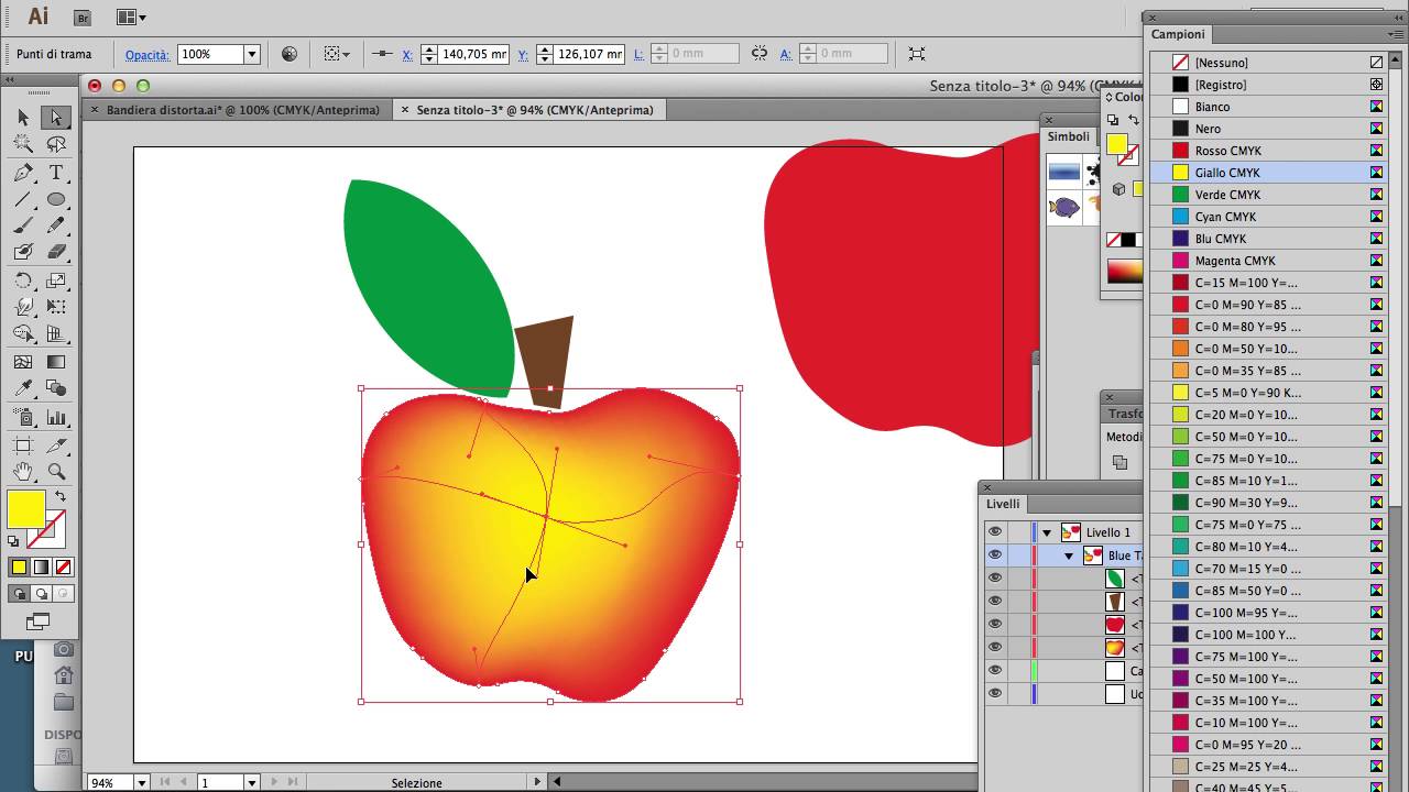 Creare una sfumatura a trama con illustrator