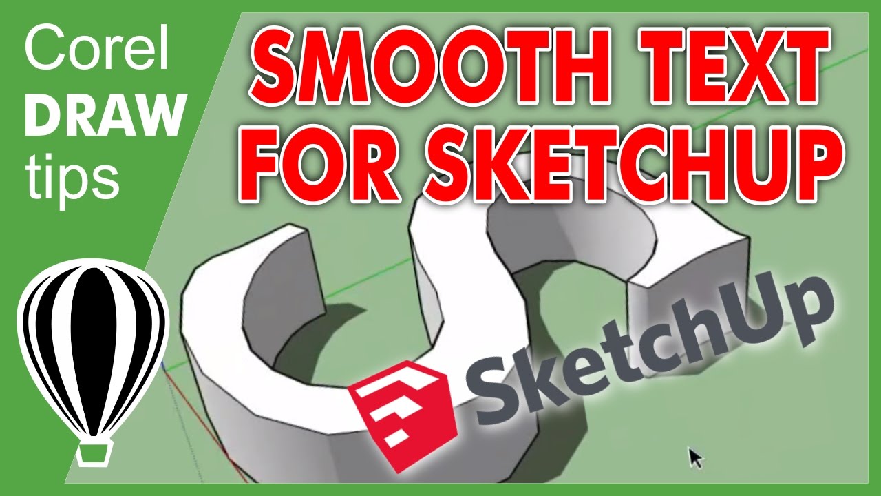 CorelDraw to Sketchup: Smoothen Nodes for 3D Print Perfection