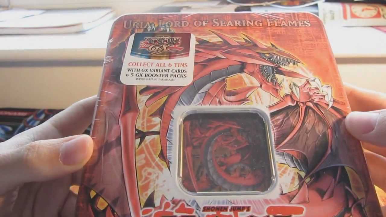 YuGiOh Uria, Lord of Searing Flames Tin Opening !