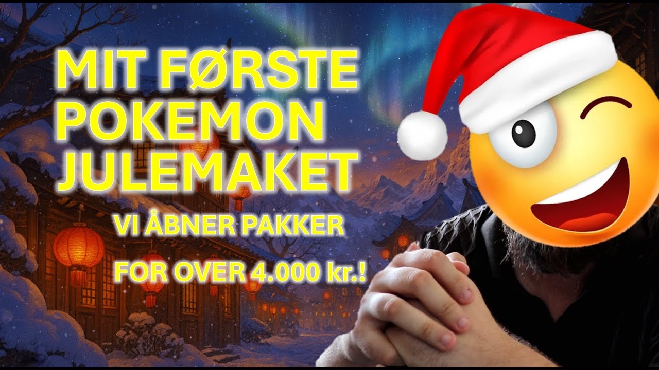 🎅 Mit første Pokémon Julemarked! | Vi åbner pakker for over 4.000 kr. 😱🎁✨