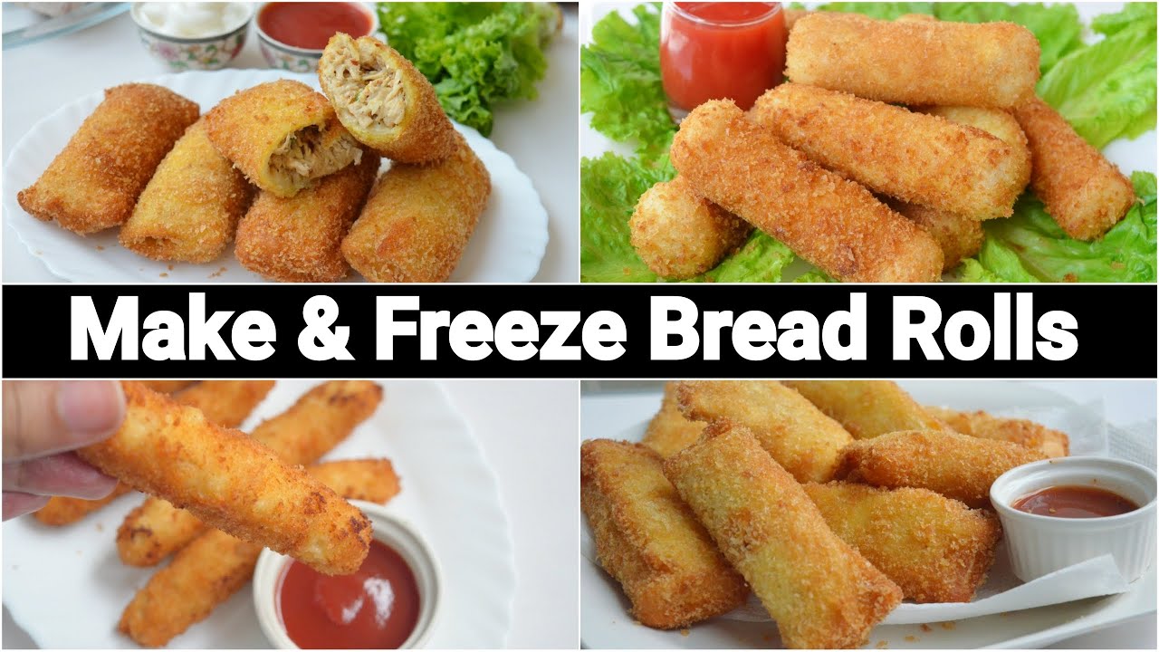 4 Best Make & Freeze Bread Rolls ❗Ramadan Special by (YES I CAN COOK)