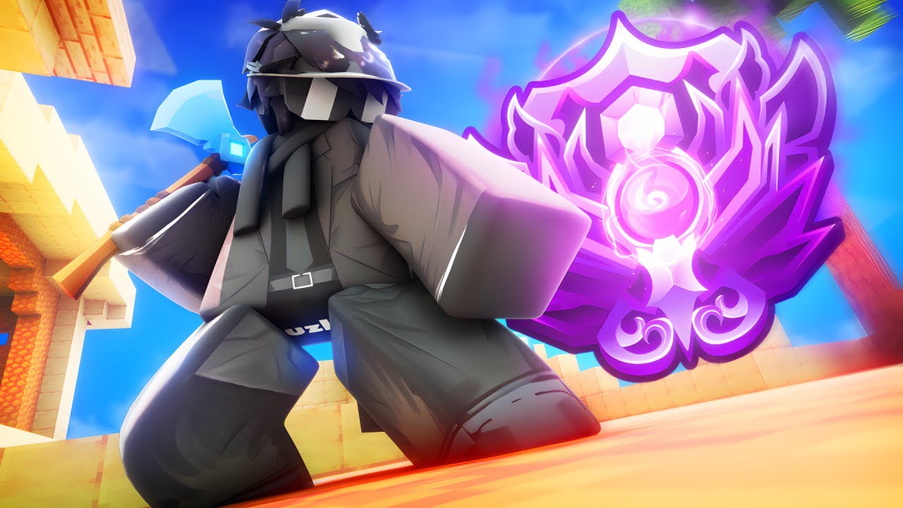 Solo Queueing in Nightmare Rank in Roblox Bedwars Ranked..