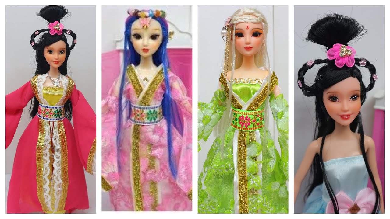 Doll Makeover Transformation 😱 Barbie Hairstyles and Clothes- Chinese Traditional Fairy Maiden Doll