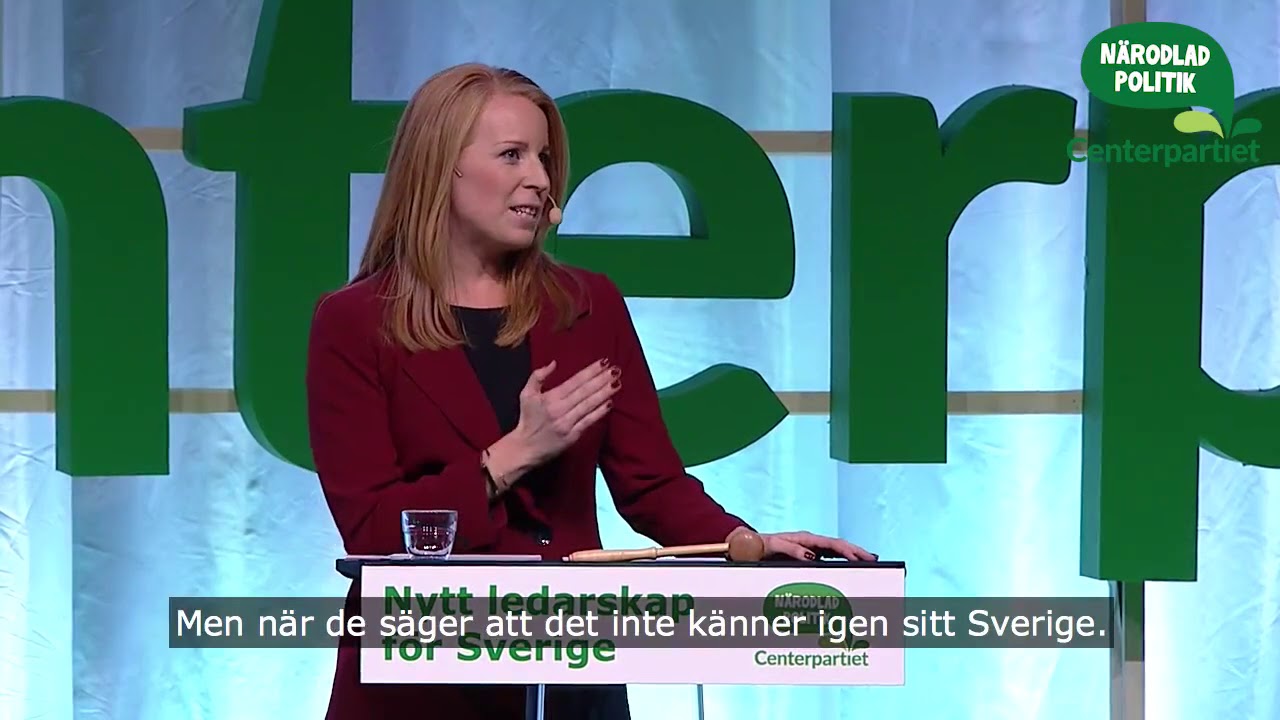 Annie Lööf står upp mot hat och främlingsfientlighet (Centerpartiets partistämma 2017)