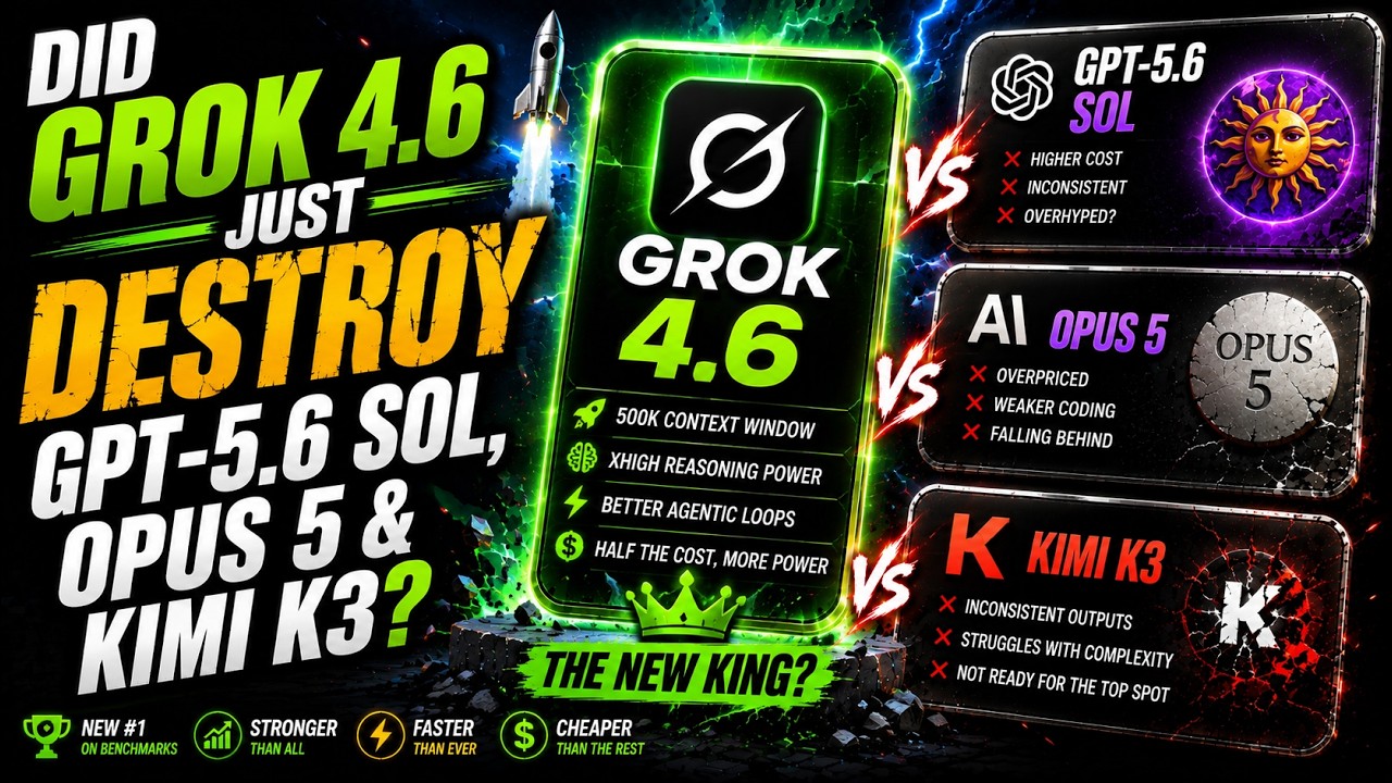 Неужели Grok 4.6 просто уничтожил GPT-5.6 Sol, Opus 5 и Kimi K3?