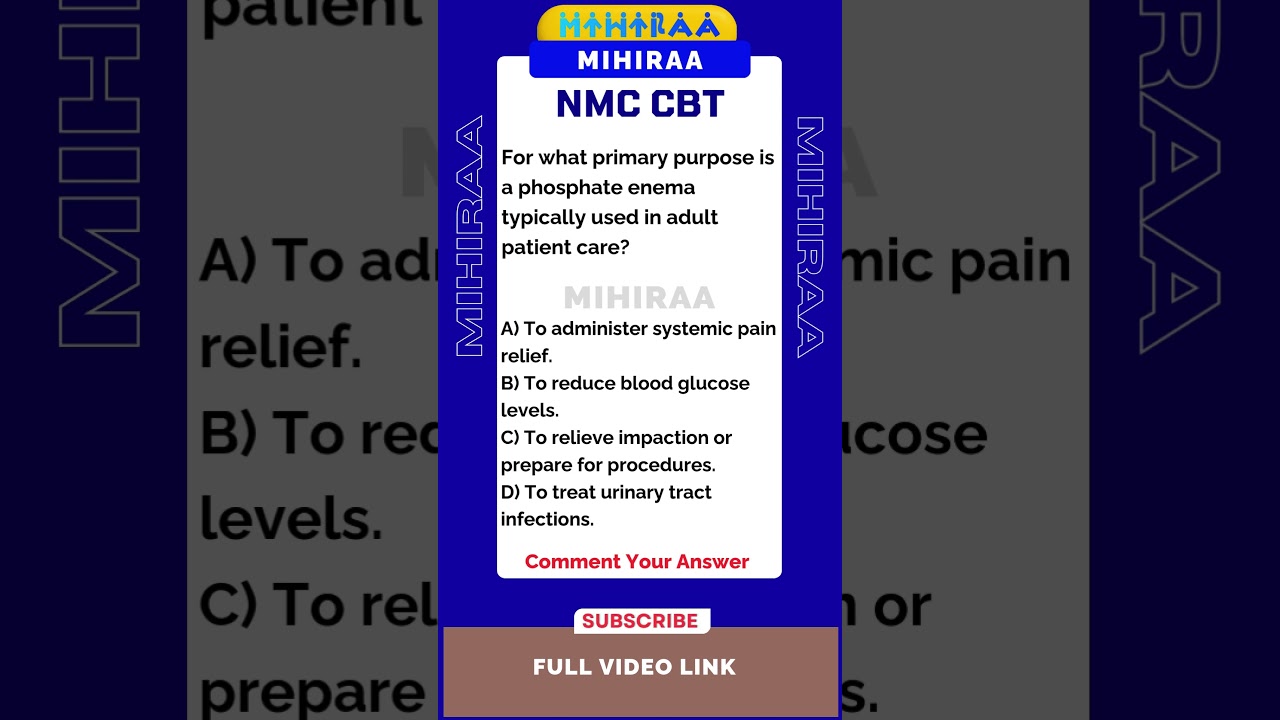 NMC CBT Q&A #mihiraa #CBT #NMCCBT
