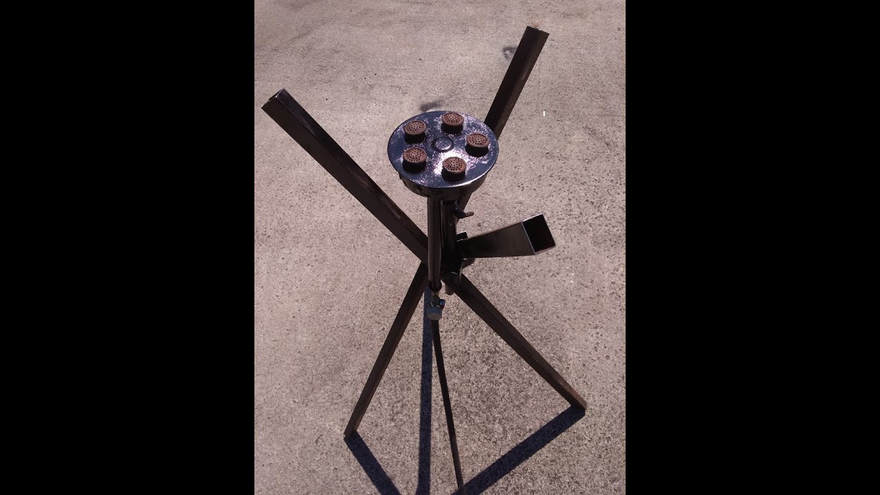 Suporte tripé  para disco de arado cozinha- Plow disc support- DIY
