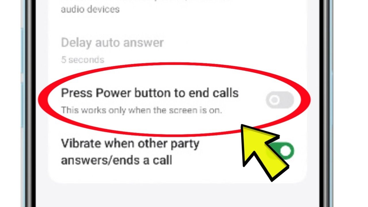 What is Press Power Button To End Calls On Oppo A78
