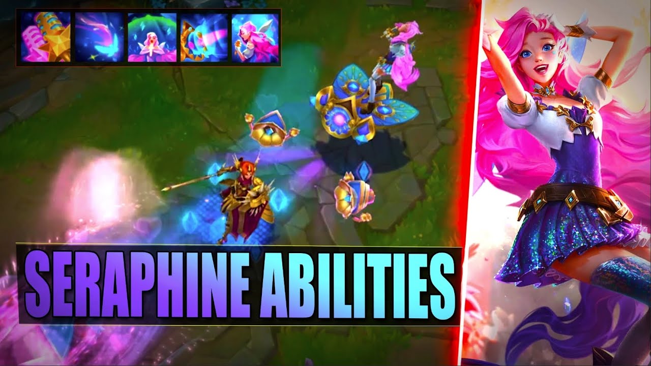 SERAPHINE ABILITIES GAMEPLAY SPOTLIGHT - League of Legends