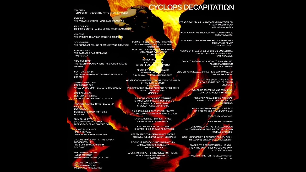 TRACK 03 CYCLOPS DECAPITATION FROM DARK MINOTAUR ALBUM AM&Omega;NGST THE L&Omega;ST S&Omega;ULS &Omega;F HADES