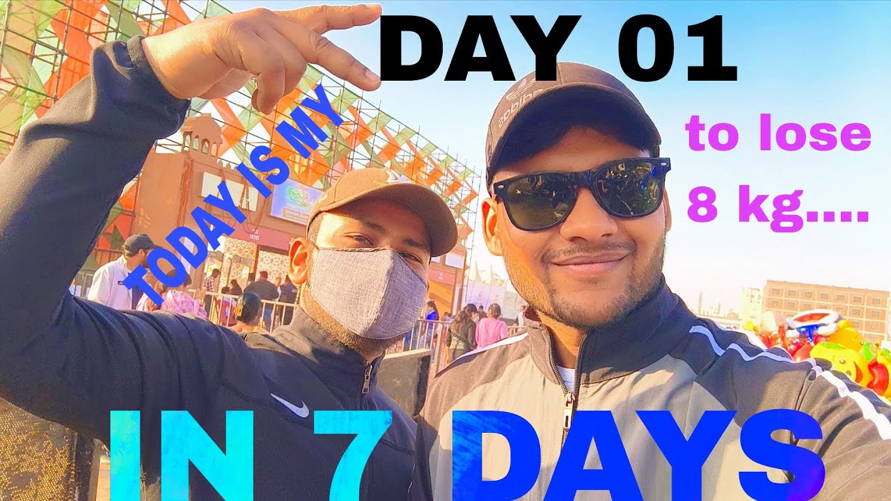 7 Days Hard Challenge to Lose weight 8 kg...