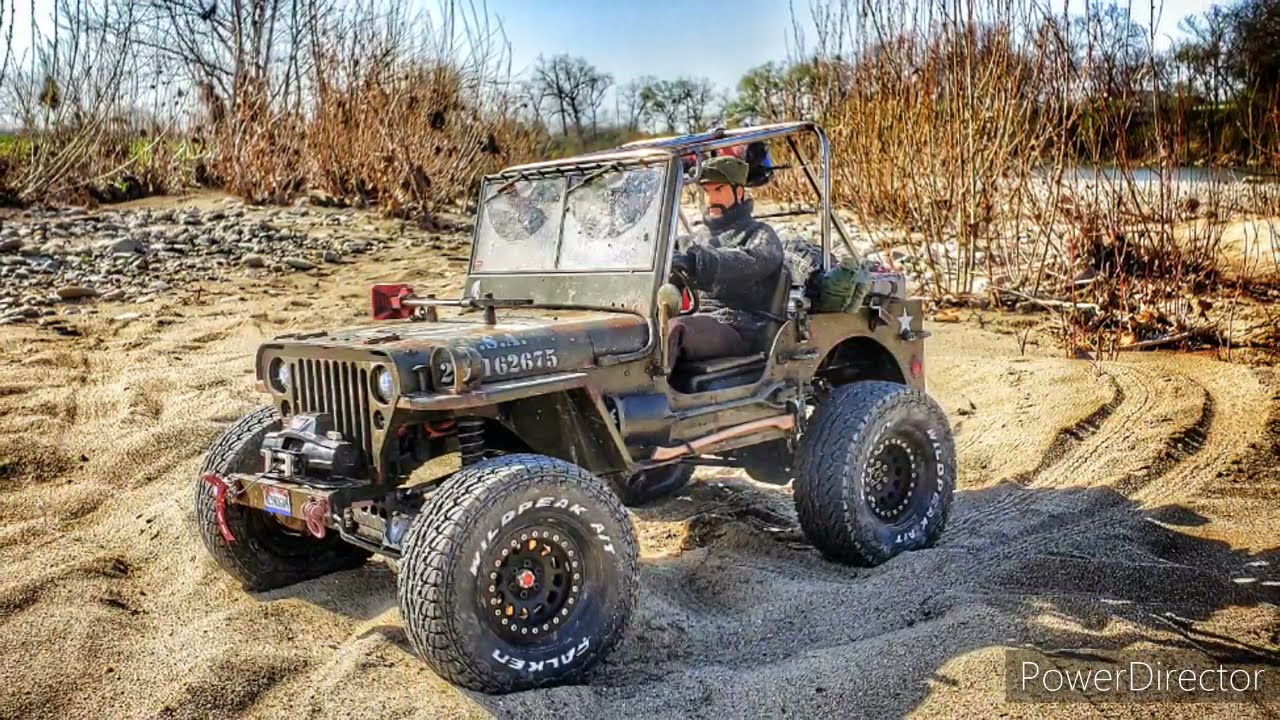 Rochobby 1941mb scaler (( 1/6 scale Willys jeep )) with Falken wildpeak A/T and Hobbywing Fusion