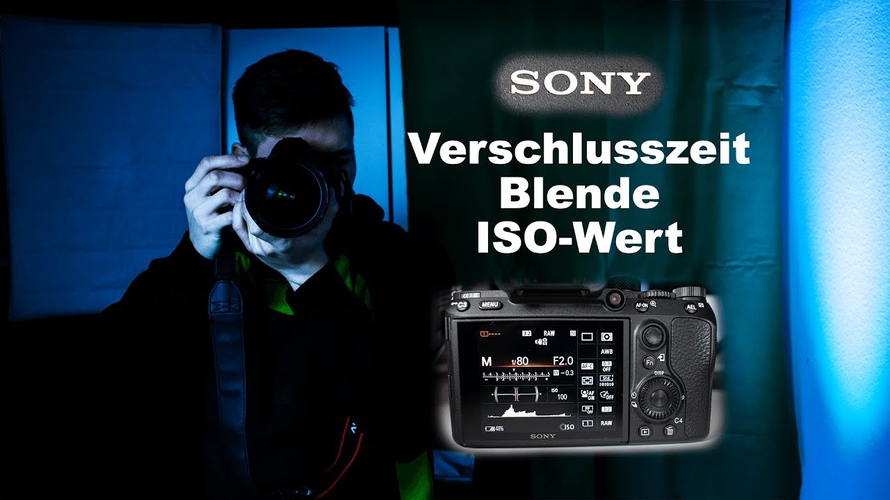 So stellst DU die Verschlusszeit, Blende und den ISO-Wert an deiner Sony ein!
