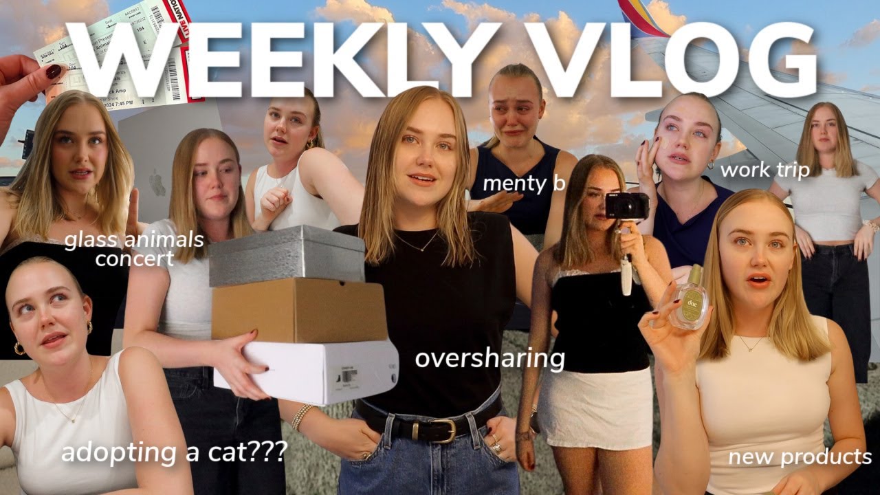 WORK WEEK IN MY LIFE: adopting a cat?, menty b, glass animals concert, oversharing, my 1st work trip