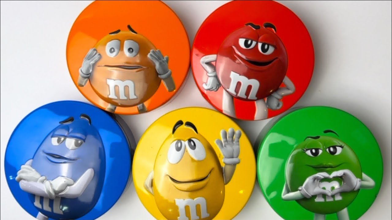 1 Minutes Satisfying with Unpacking Yummy Paw Petrol and Delicious M&M's Candy From Funny Tins ASMR