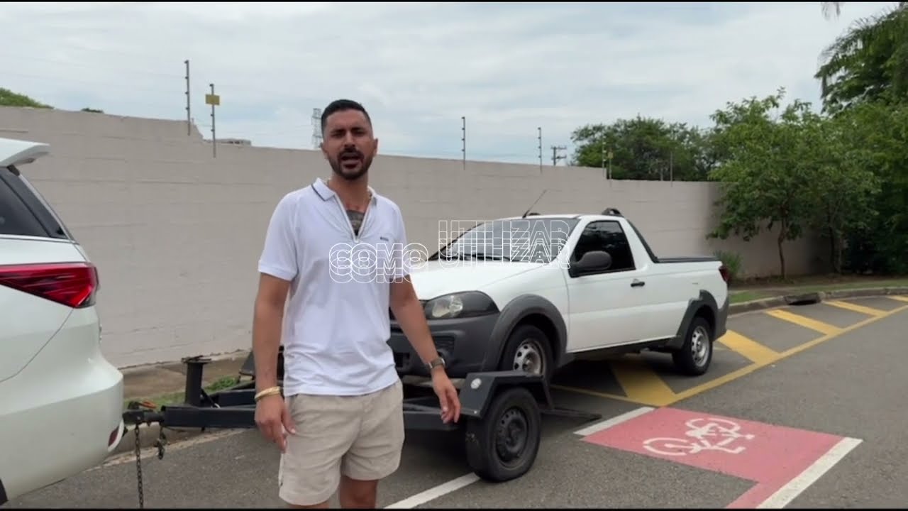 Como usar uma Carretinha Reboque Asa Delta rebocando uma Strada com Hilux