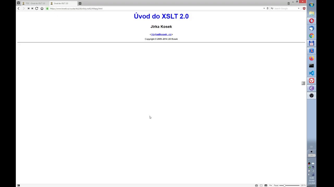 XSLT - Část 1 - Úvod a základní principy
