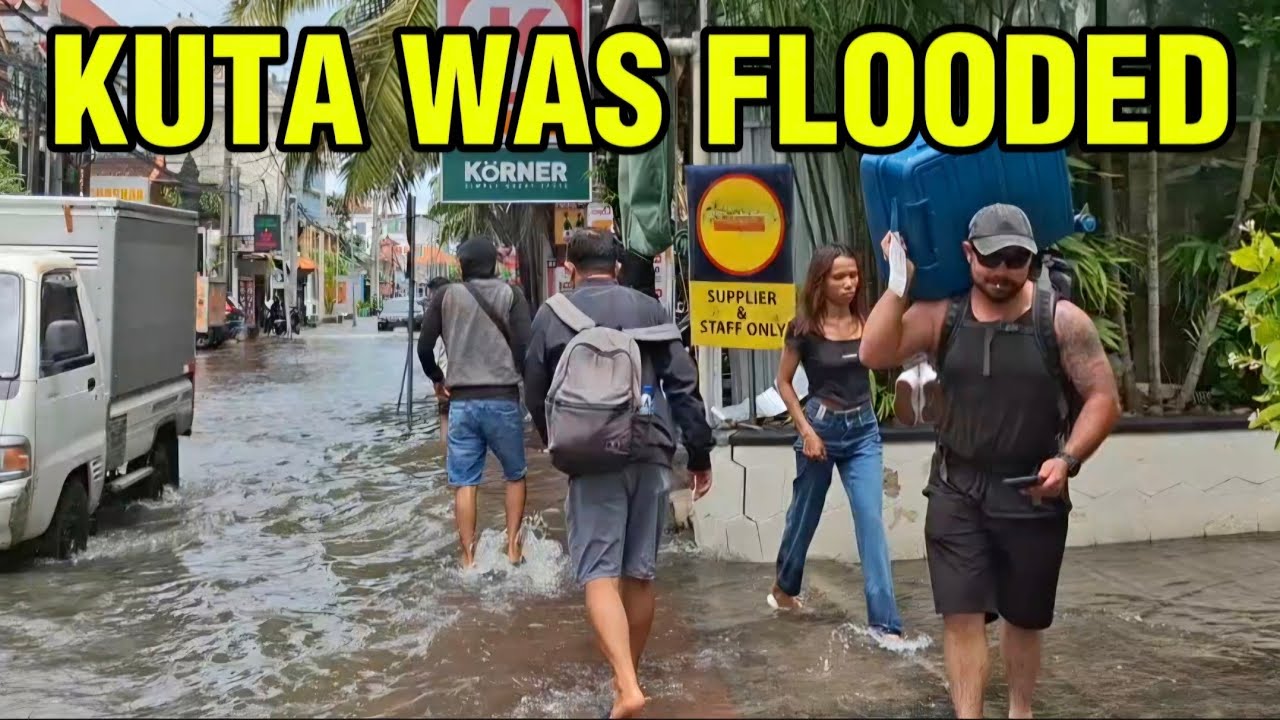 KUTA FLOODED || Segara Street Kuta After Two Days Raining