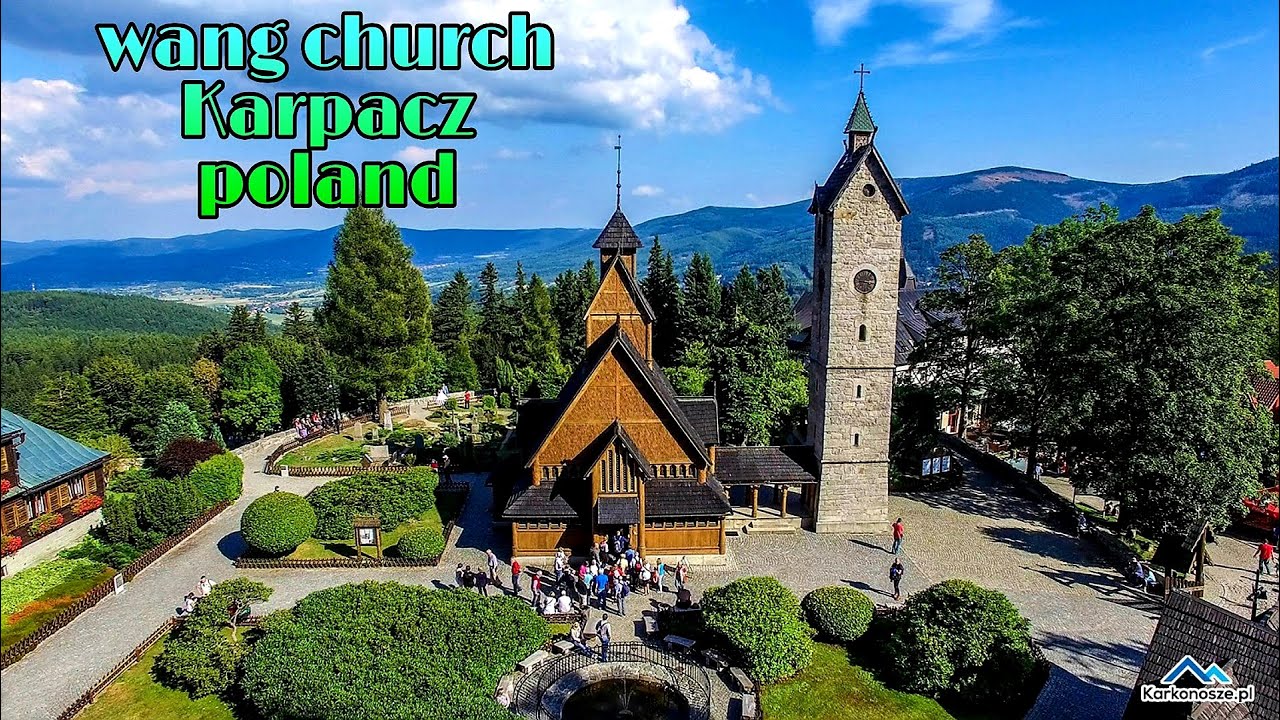 Kości&oacute;ł Wang w Karpaczu|Wang Stave Church inside and outside| Norwegian stave church Karpacz Poland.
