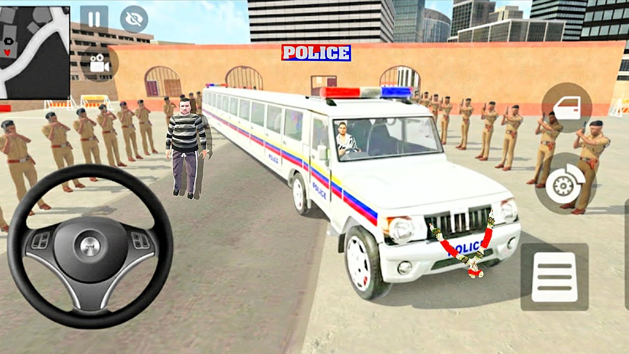 🤑Indian Thift Auto Simulator🤩Indian Showroom Purchase😯Modified Longest Police Car And Bike🥳Game