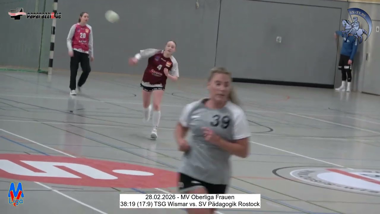 38:19 (17:9) TSG Wismar vs. SV Pädagogik Rostock - 28.02.2026