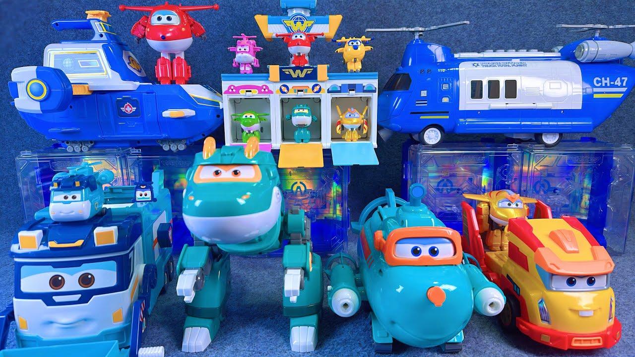 25-minute of satisfying unboxing, cool Super Wings Space Base Set Series ASMR | Review Toys