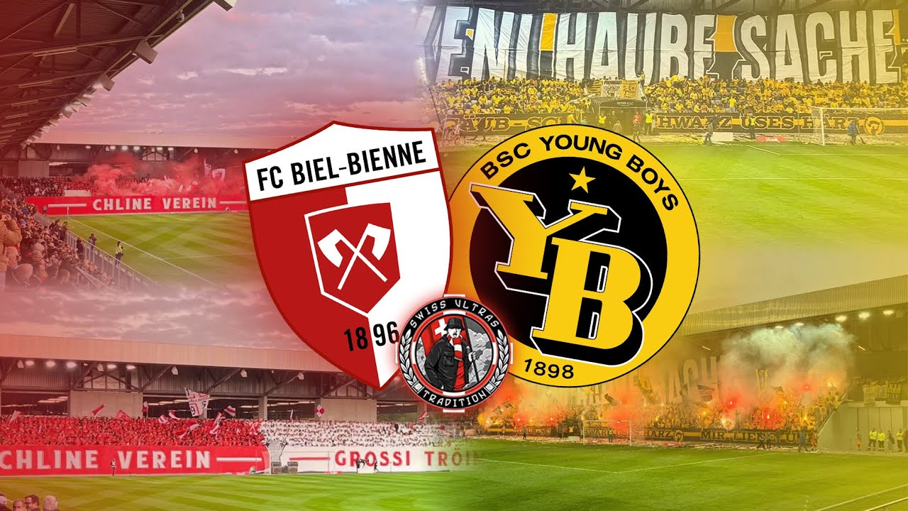 FC Biel/Bienne 1:0 BSC Young Boys | 26.04.2025 | Choreo, Pyro, Fanchants | Swiss.Ultras.Tradition