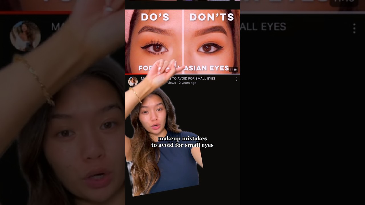 makeup mistakes to avoid for small eyes!