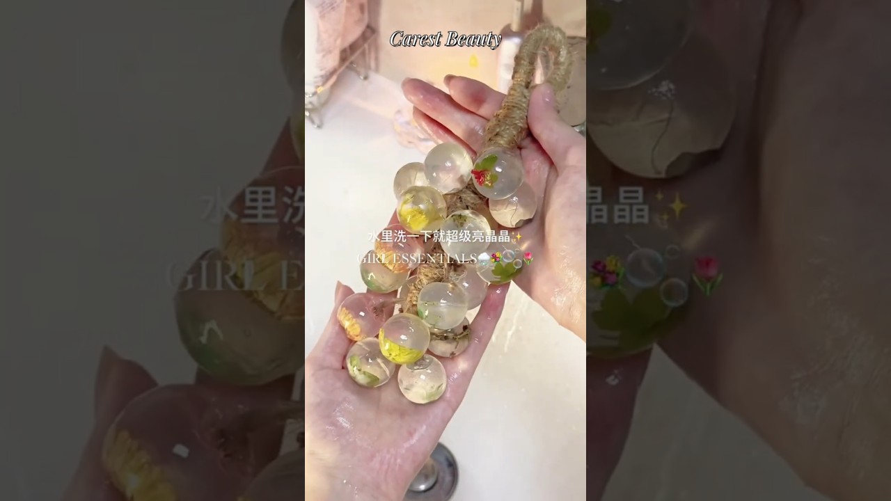Made Friendly Season Handmade Soap, Crystal Flower Soap #satisfying #handsoap #aesthetic #flower
