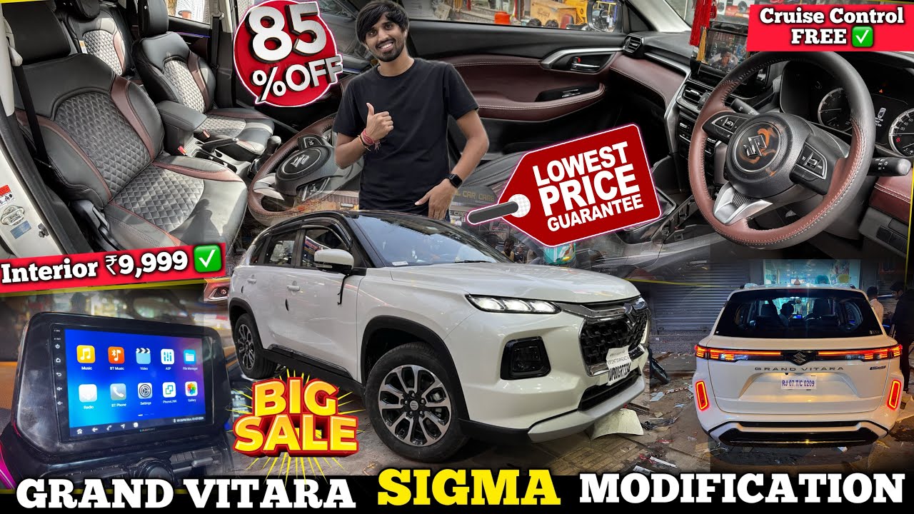 Grand Vitara Sigma Base to Top Modification With Price ✅ Grand Vitara Base to Top Modified 