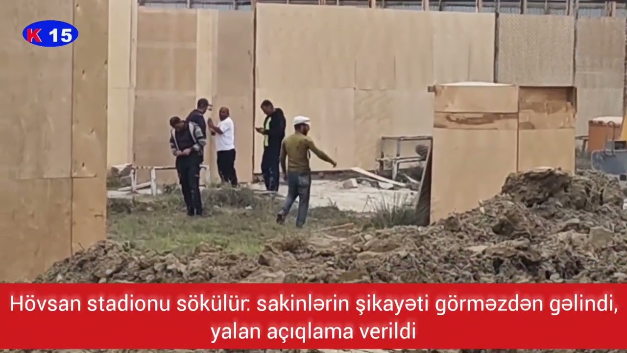 H&ouml;vsan stadionu s&ouml;k&uuml;l&uuml;r: sakinlərin şikayəti g&ouml;rməzdən gəlindi, yalan a&ccedil;ıqlama verildi