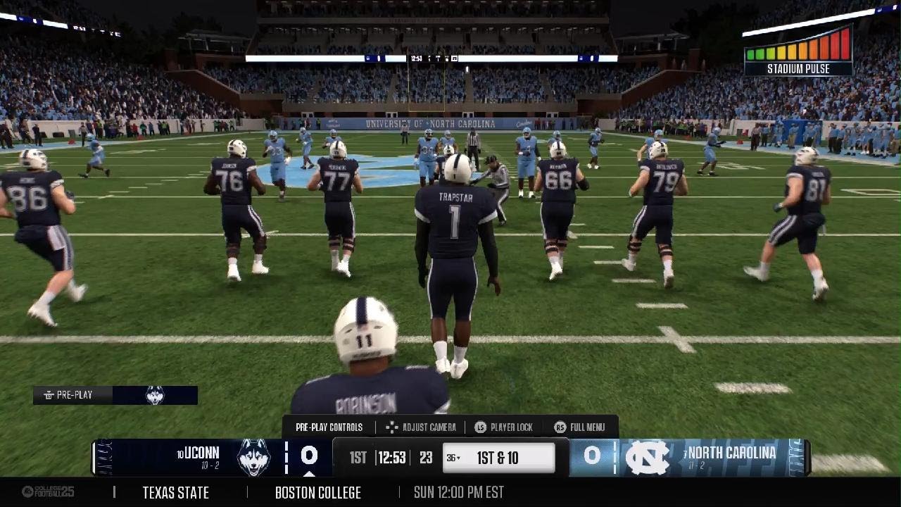 UCONN Huskies vs North Carolina Tar Heels