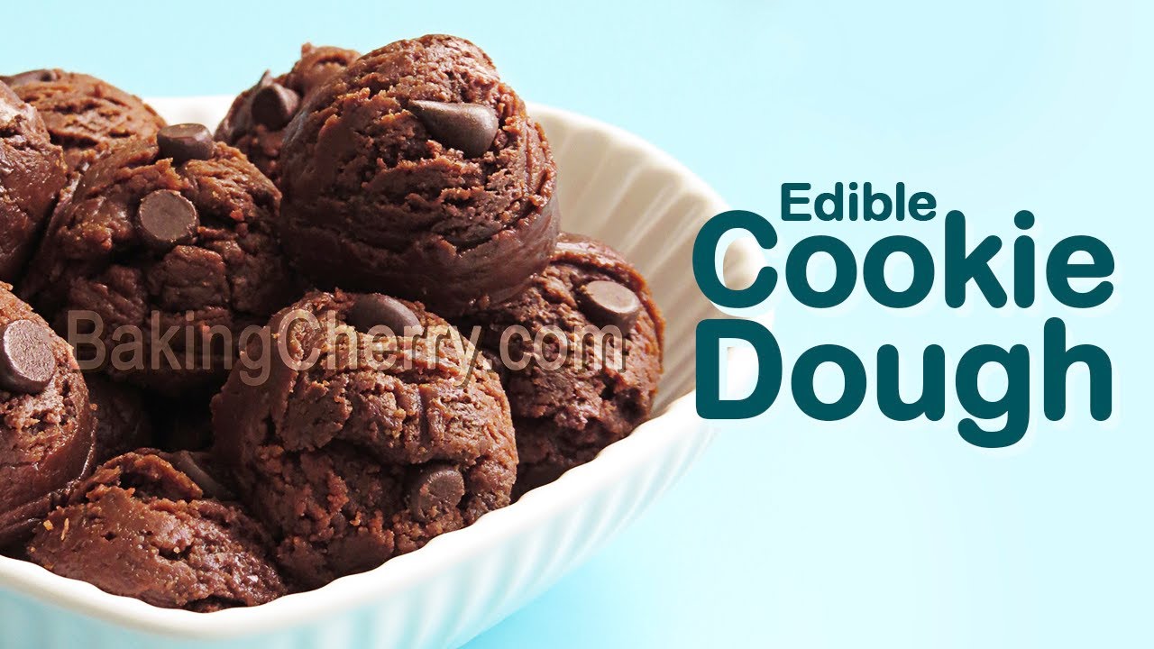 CHOCOLATE FUDGE COOKIE DOUGH | How to Make Edible Cookie Dough Bites | Easy Recipe | Baking Cherry