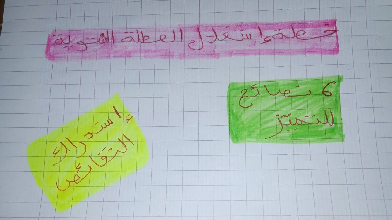 خطة استغلال العطلة الشتوية واستدراك النقائص 📚