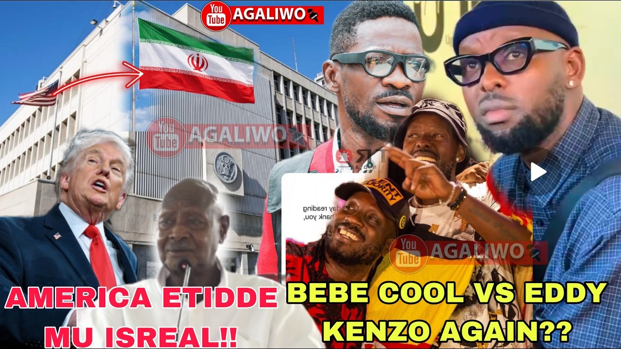 AMERICA MU ISREAL BIRANZE. EDDY KENZO KYAKOZE BEBE COOL NE BOBI WINE KU SENTE ZA PRESIDENT MUSEVENI