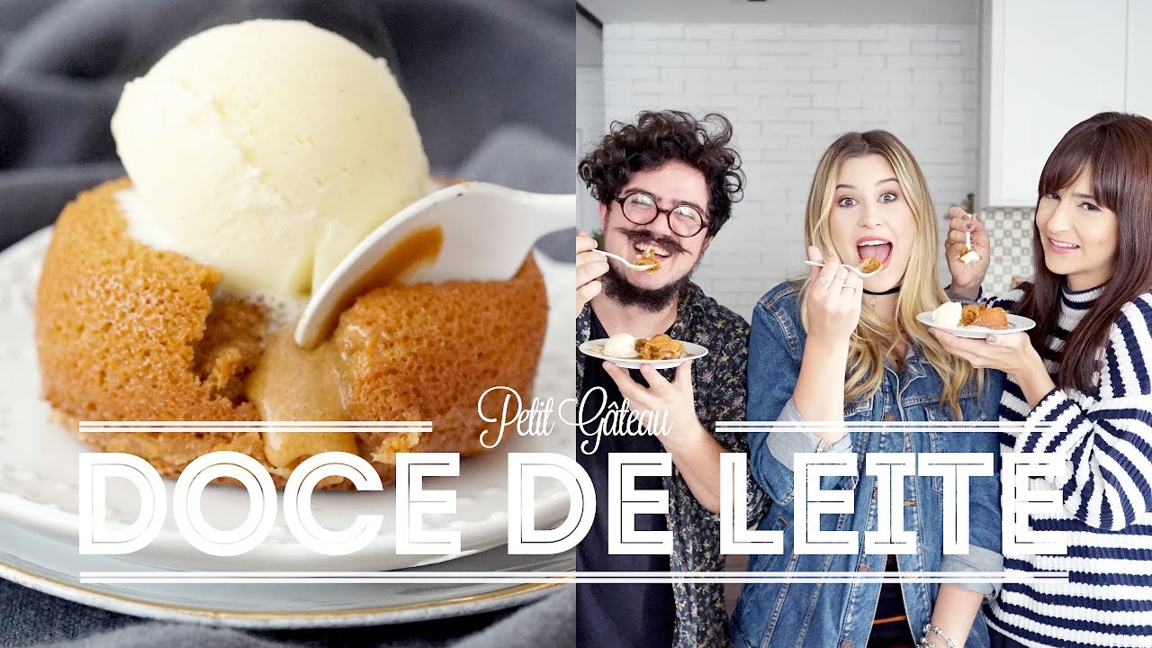 BOLO VULCÃO DE DOCE DE LEITE aka PETIT GÂTEAU | BIGODE NA COZINHA | DANI NOCE
