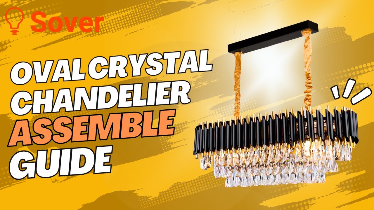 oval Chandelier light 800mm assemble *Guide* 