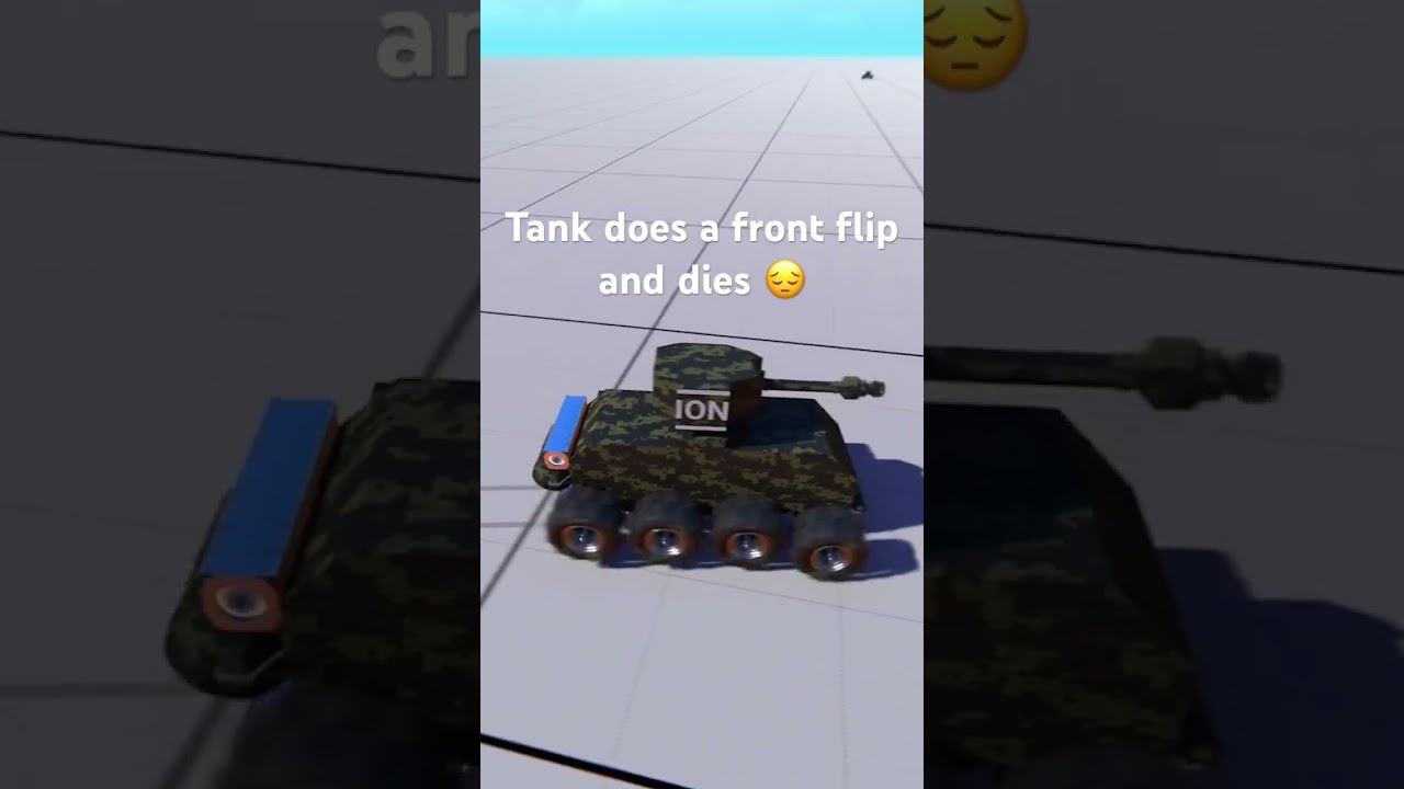 Tank does a front flip and dies 😔 #trailmakers