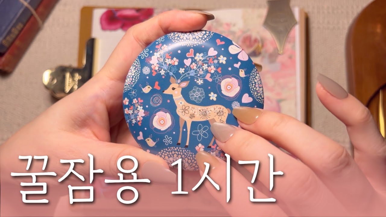 ✨수면용 영상 다꾸 ASMR 1시간✨9 | for sleep | relaxing sounds | scrapbooking | 꿀잠용 영상