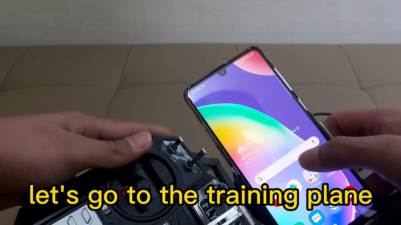 rc plane/drone simulator using Android phone and flysky fs-i6x