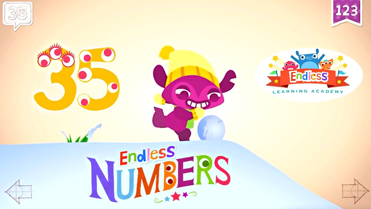 Endless Numbers 35 | Learn Number Thirty-five | Fun Learning for Kids