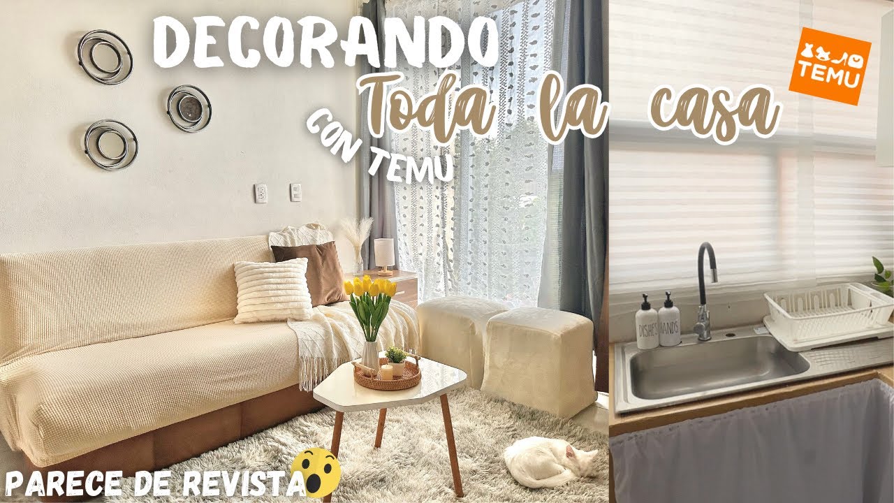 TRANSFORMO MI CASA CON SOLO DECORAR🪴✅| Parece de revista😱| TEMU HOGAR🏠| Yary Balher