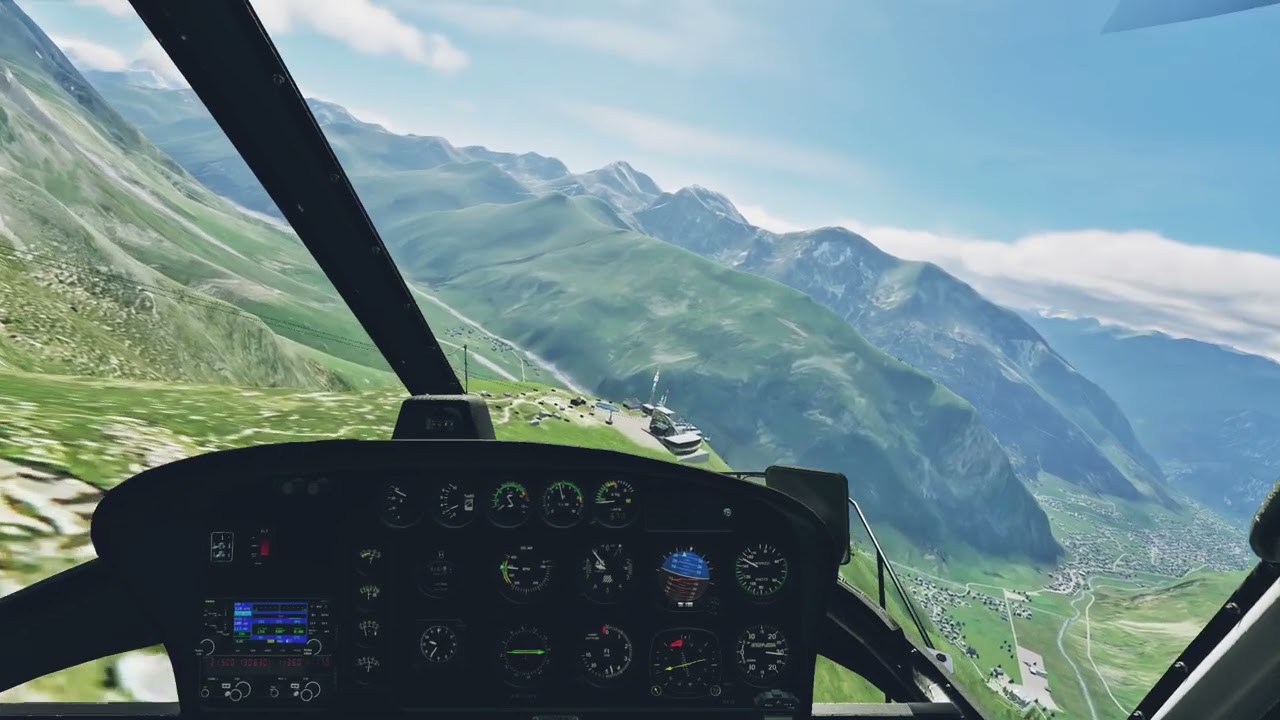 As 350 Heli Mont Blanc i tnaa Sky way Mont Blanc 